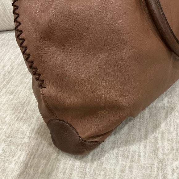 ✨💎MCM💎✨BROWN LEATHER BAG W/ UNBRANDED DUSTY AND GIFT! - Picture 15 of 16